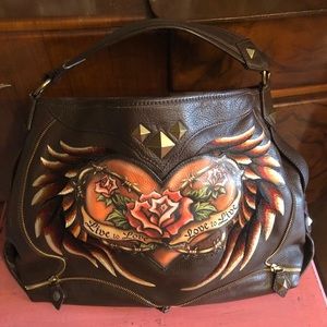 Isabella Fiore brown leather handbag